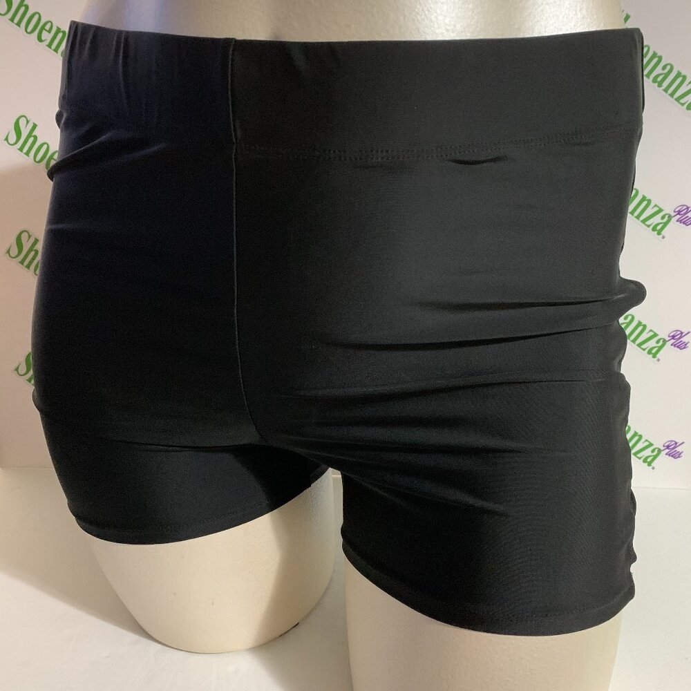 Torrid Swimsuit Swim Bottom High Waist Short Strappy Lattice Black Plus 2 18 20